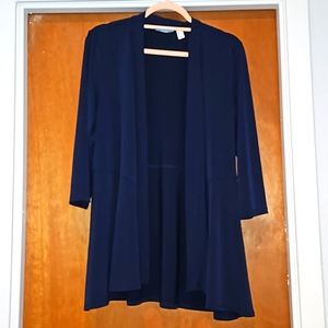 Susan Graver Peplum Cardigan